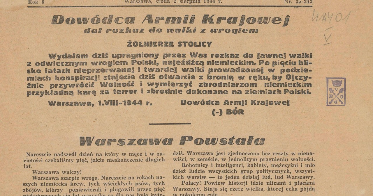 Karabinem i drukiem. Oto gazety Powstania Warszawskiego