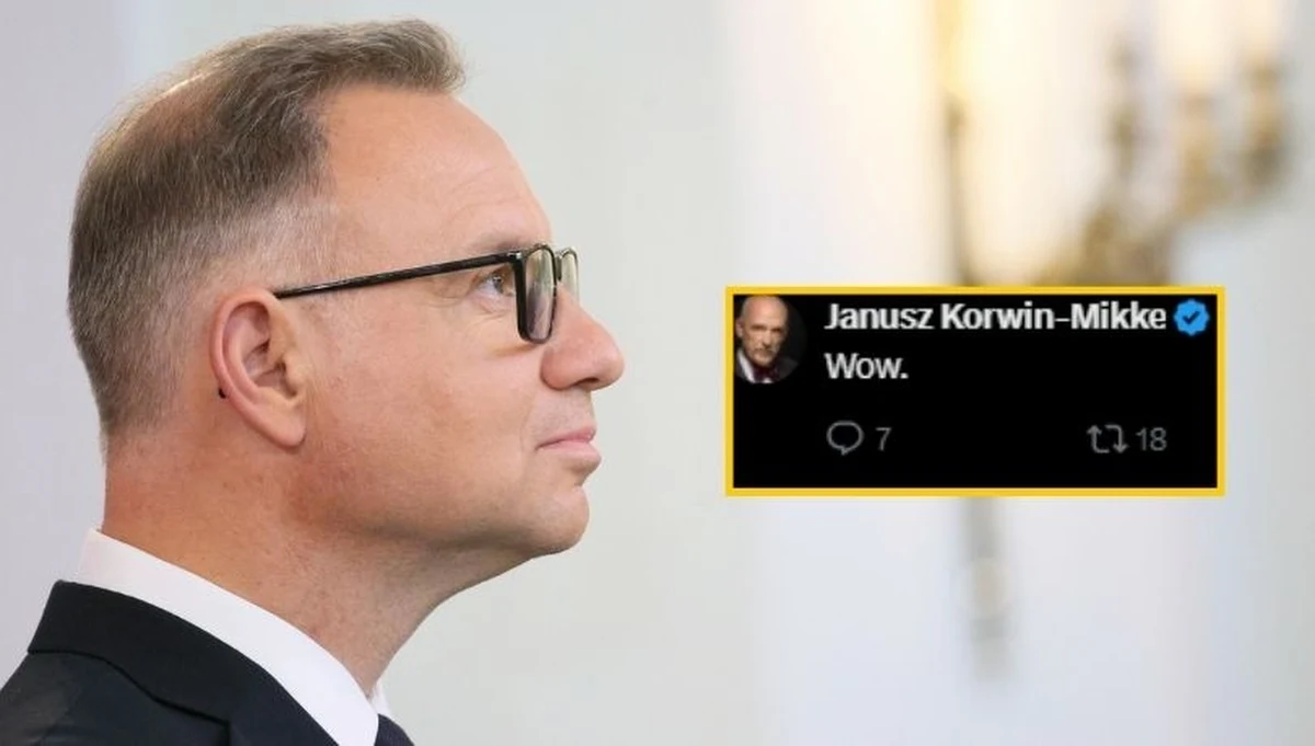 Andrzej Duda sprawia wrażenie zrelaksowanego na koniec swojej kadencji. Prezydent w bardzo nieoczywisty sposób postanowił skomentować działalność nowego ministra sprawiedliwości Waldemara Żurka. Gospodarz Pałacu Prezydenckiego zamieścił śmieszny, oparty na popularnym memie filmik...