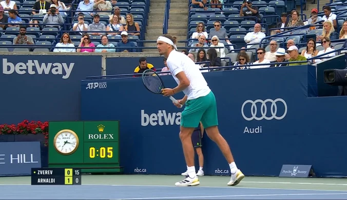 Alexander Zverev - Matteo Arnaldi. Skrót meczu. WIDEO