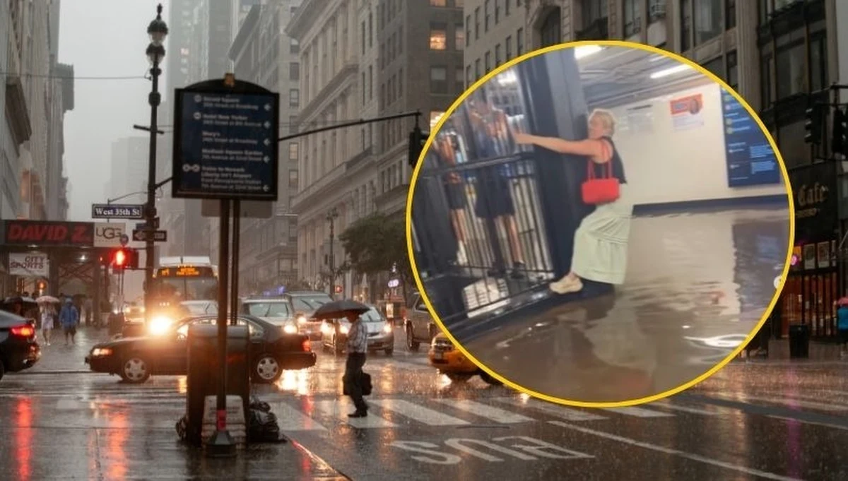 W czwartek miasto i stan Nowy Jork, a także inne miejsca na wschodnim wybrzeżu USA nawiedziły gwałtowne ulewy. Opady były tak intensywne, że zalane zostały niektóre stacje metra, nieprzejezdne stały się drogi, zamknięto lotniska. Na nagraniach w sieci widać częściowo zanurzone samochody czy pociąg, na który wylewa się strumień wody. Z powodu aury stan wyjątkowy ogłosił gubernator stanu Nowy Jork. W Maryland zginął 13-letni chłopiec. 