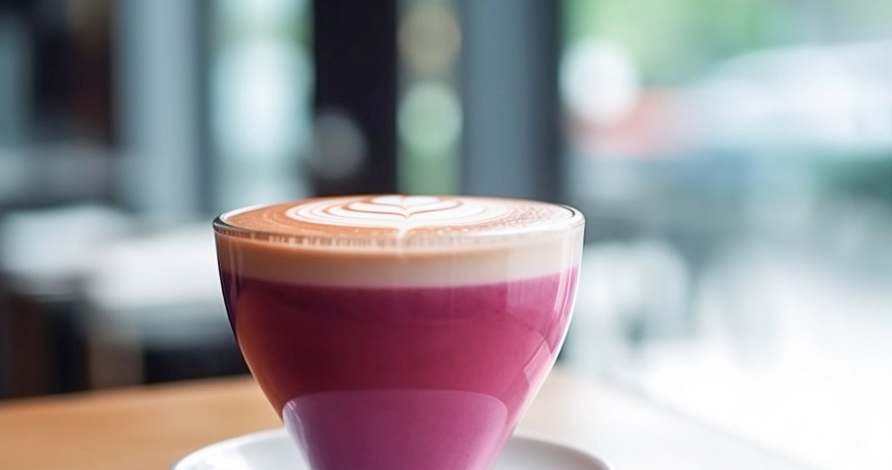 Fioletowy eliksir. Nietypowe latte wspomaga koncentrację i stabilizuje poziom cukru