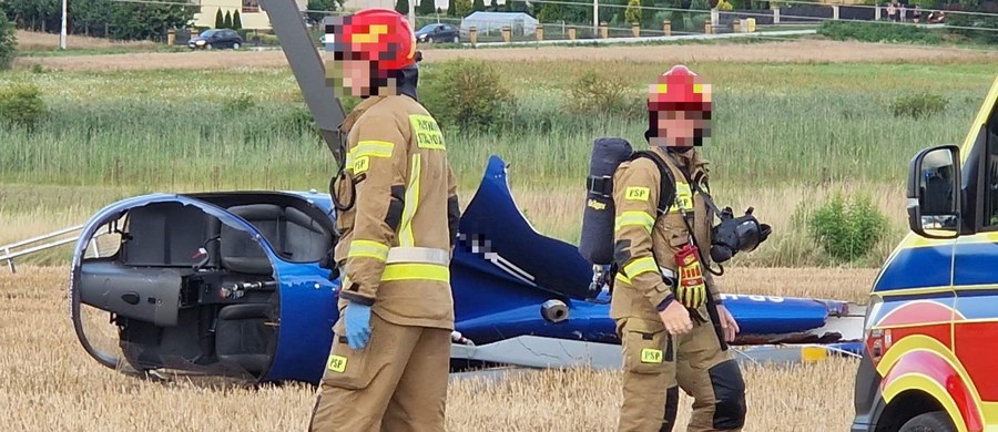 Dwie osoby zostały poszkodowane w wypadku cywilnego helikoptera w miejscowości Błaziny Górne niedaleko Radomia. Informuję o zdarzeniu dostaliśmy na Gorącą Linię RMF FM. 