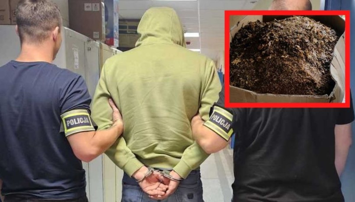 Ponad 670 kg nielegalnego tytoniu na posesji. Policja ujęła sprawców na gorącym uczynku
