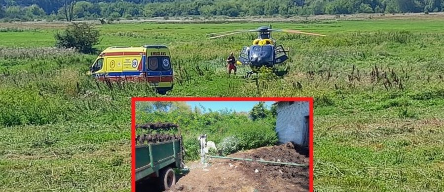 Maszyna rolnicza wciągnęła rękę 14-letniego chłopca. Do makabrycznego wypadku doszło we wtorek w miejscowości Sielec, (gm. Wiślica, pow. buski, woj. świętokrzyskie). Nastolatka przetransportowano do szpitala śmigłowcem LPR.