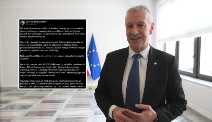 Wymiana "ciosów" w sieci. Cenckiewicz odgryza się Dobrzyńskiemu