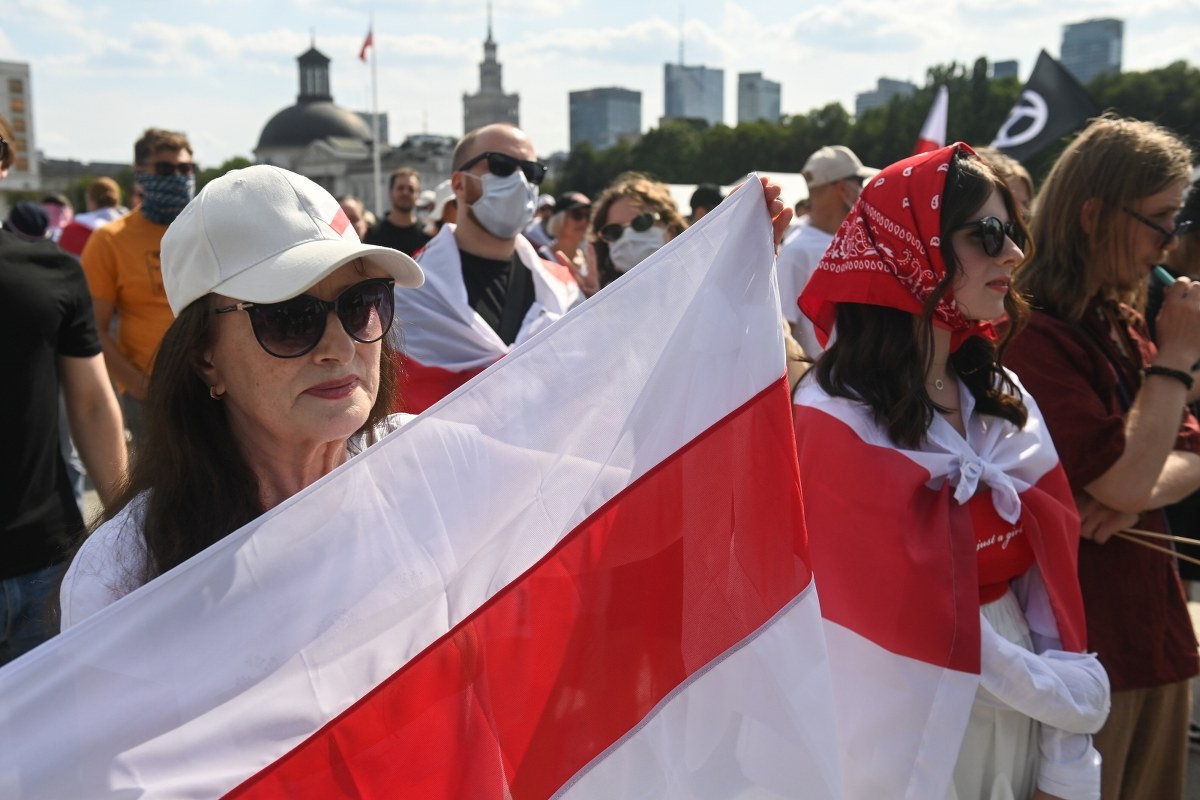 Marsz Wolności przeszedł przez Warszawę. "Żywie Biełaruś!"