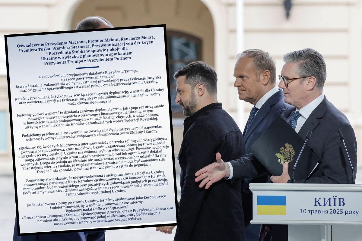 Wspólne oświadczenie Europy, w tym Polski. "Pozostajemy wierni zasadzie"