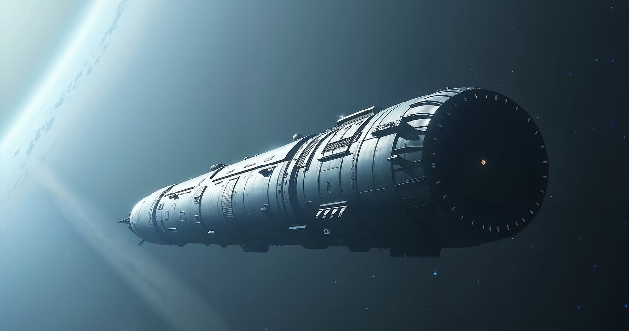 Ten statek może nas zabrać do sąsiedniego układu. Ma 58 kilometrów długości