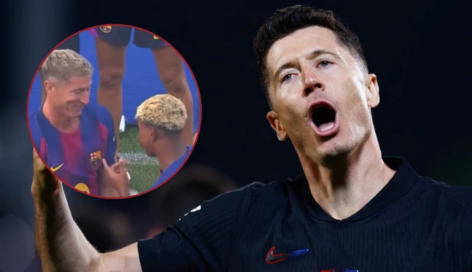 Lewandowski nie powstrzymywał się, celem był Yamal. "Atak" na gwiazdora