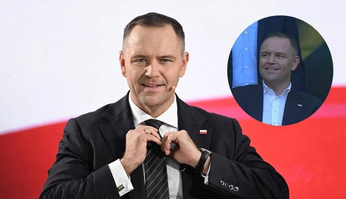 Zabrał szalik klubu i przyjechał na stadion. Karol Nawrocki na meczu Ekstraklasy