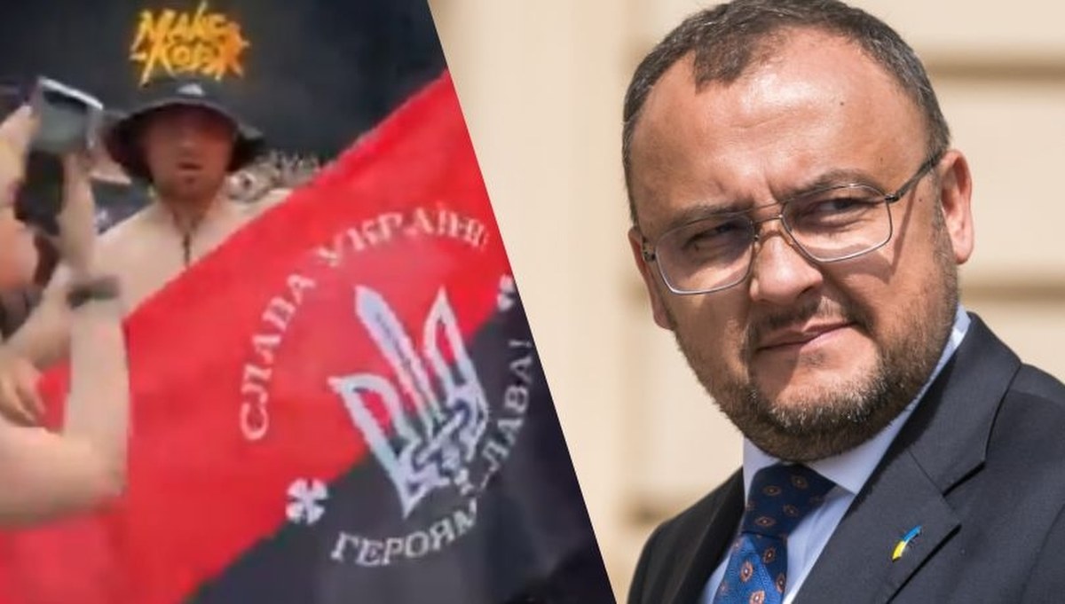 Flaga UPA na Narodowym. Ambasador Ukrainy w Polsce przerywa milczenie