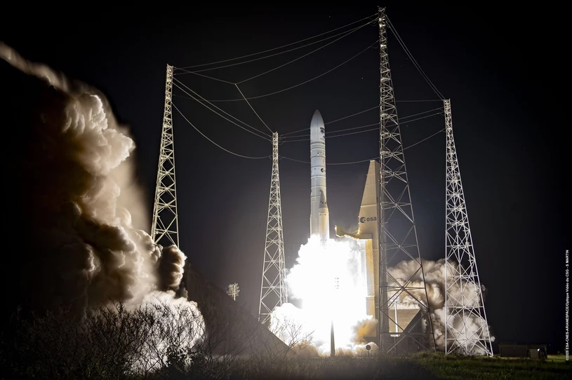 Najpotężniejsza rakieta Europy poleciała w kosmos