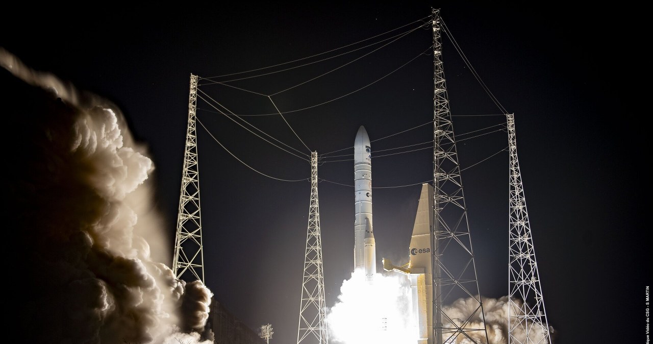 Najpotężniejsza rakieta Europy poleciała w kosmos