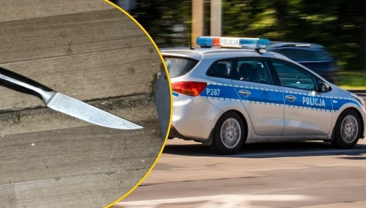 Rzucił się z nożem na policjantów. Szokujący atak w Małopolsce