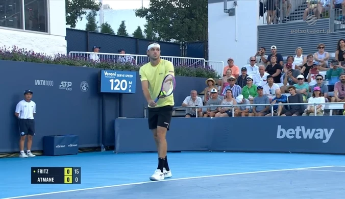 Taylor Fritz - Terence Atmane. Skrót meczu