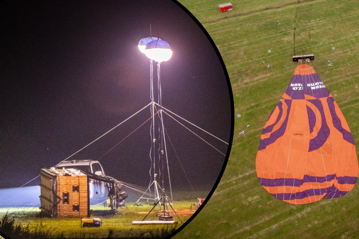 Dramatyczny finał podróży balonem. W koszu były 34 osoby