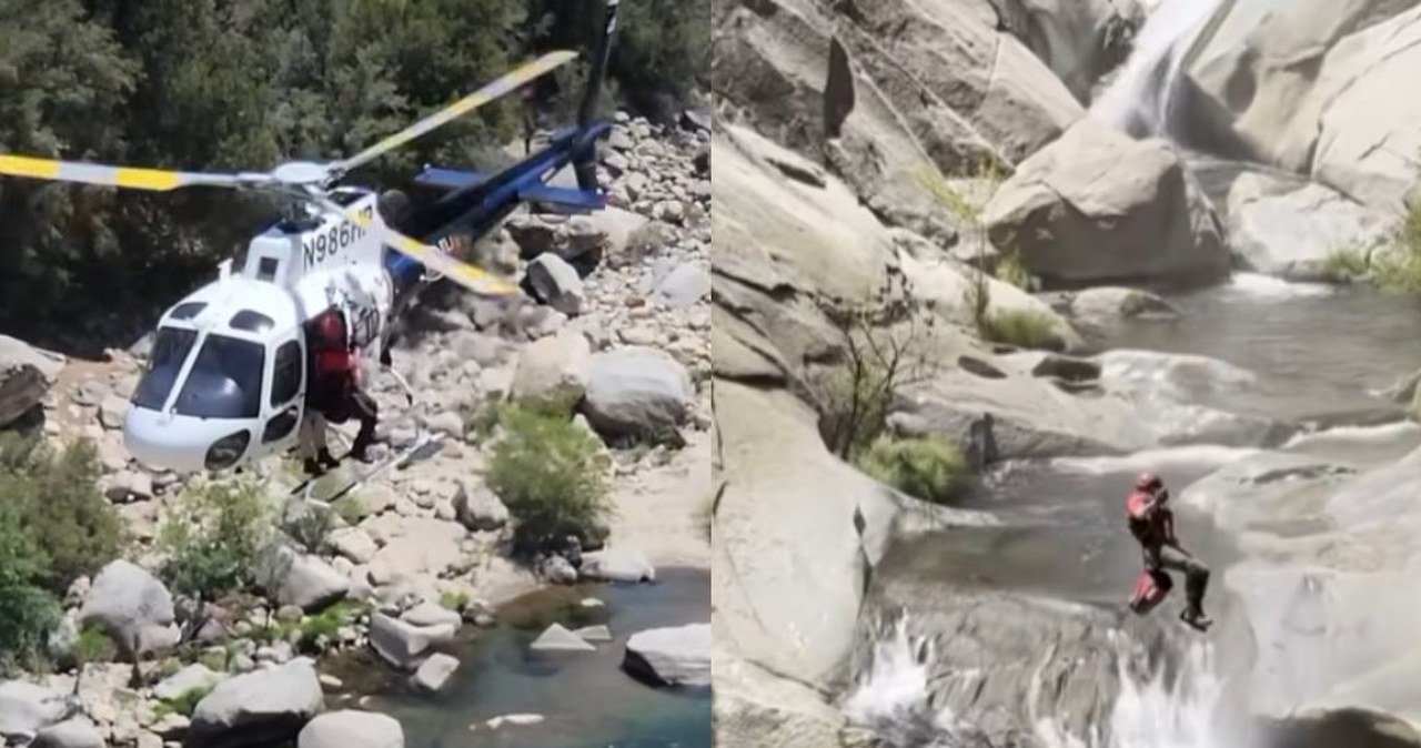 Przez dwa dni był uwięziony za wodospadem. Uratowała go niepozorna notatka