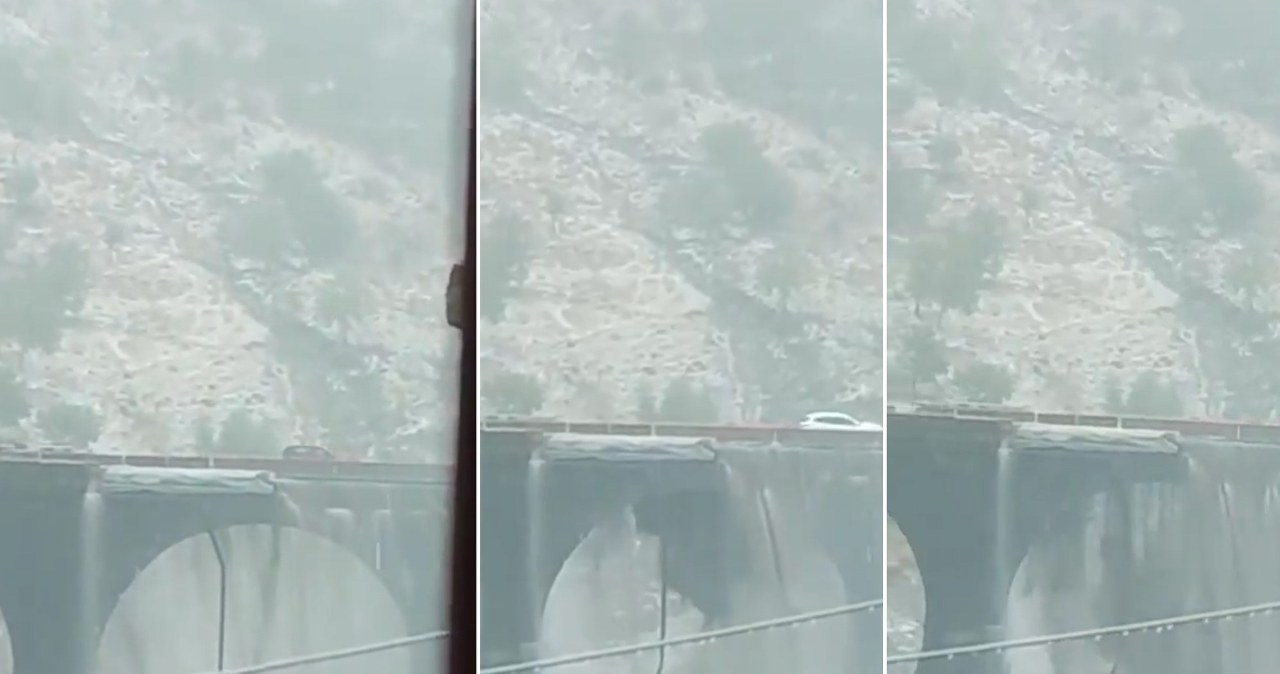 wiadomości,aktualności,Interia Most zawalił się, gdy były na nim auta. Wszystko się nagrało