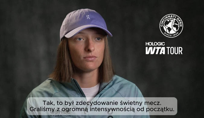 Świątek przed starciem z Paolini: Finał to wyjątkowe uczucie. [WIDEO]