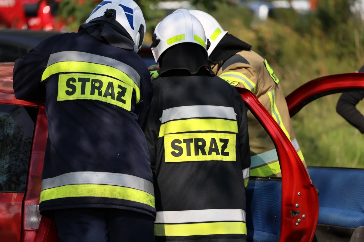 Jedna osoba została ranna w pożarze tartaku w Tarnawie Dolnej w powiecie suskim (woj.małopolskie). Ogniem całkowicie objęty był budynek stolarni oraz dach.