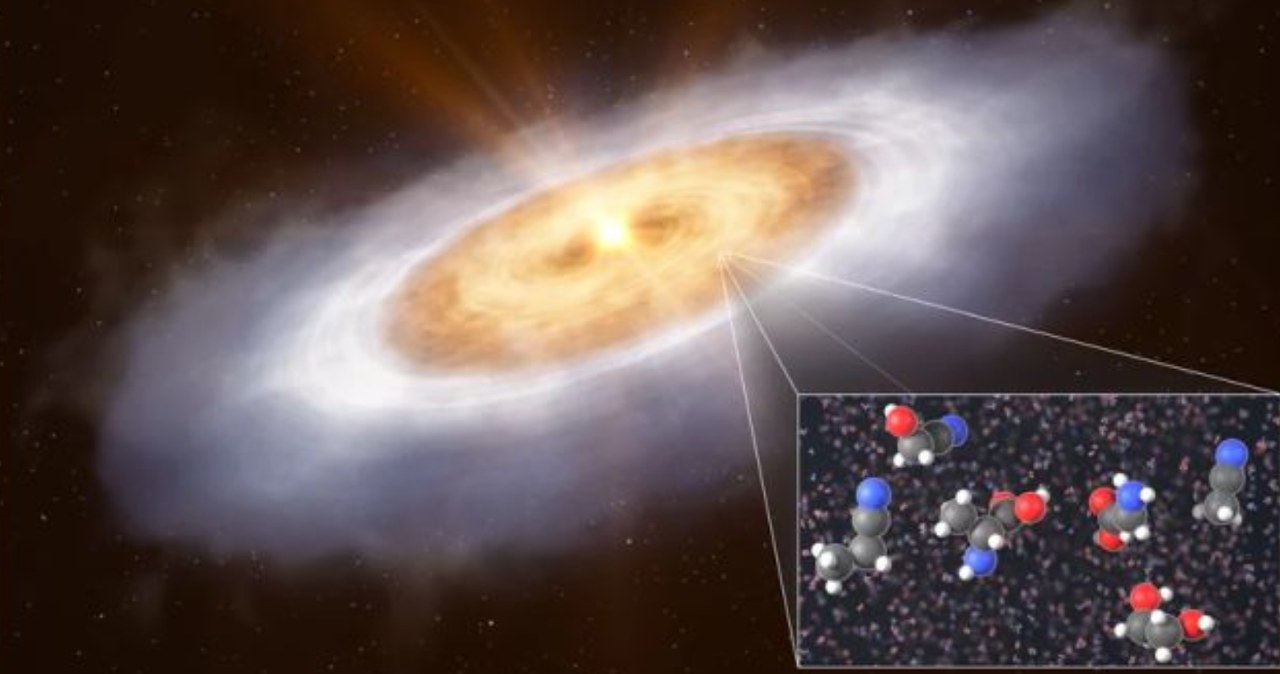 V883 Orionis zaskoczył astronomów. Wokół krążą budulcowe życia