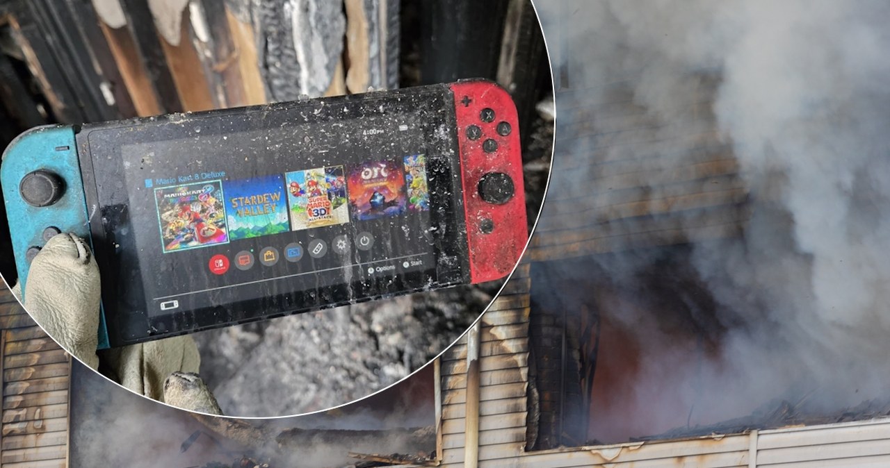 Ogień strawił prawie cały dom. Przetrwała tylko konsola Nintendo Switch
