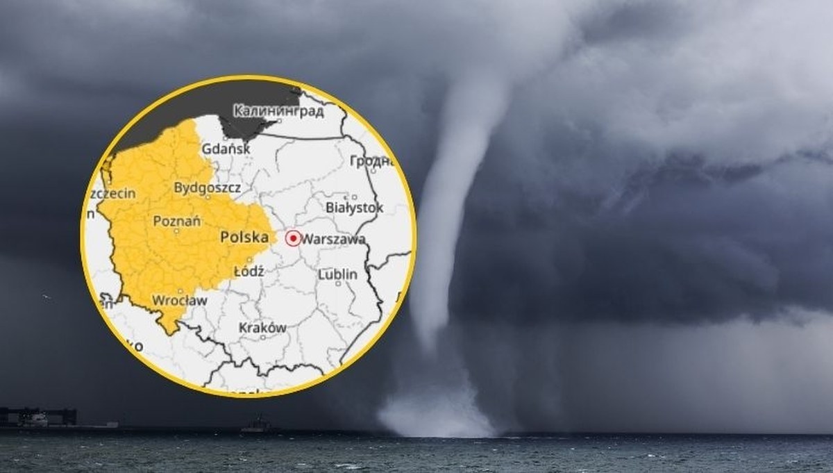 Trąby wodne na Bałtyku, burze i silny wiatr. IMGW ostrzega