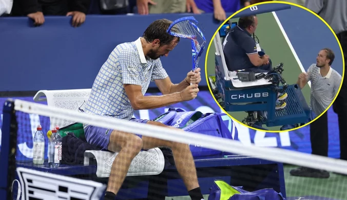 Kuriozum na US Open, piłka meczowa i nagła przerwa. Rosjanin wpadł w furię