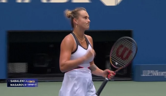 Aryna Sabalenka - Rebeka Masarova. SKRÓT. WIDEO 