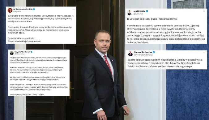 Politycy komentują decyzję prezydenta. "Zabrakło przyzwoitości"