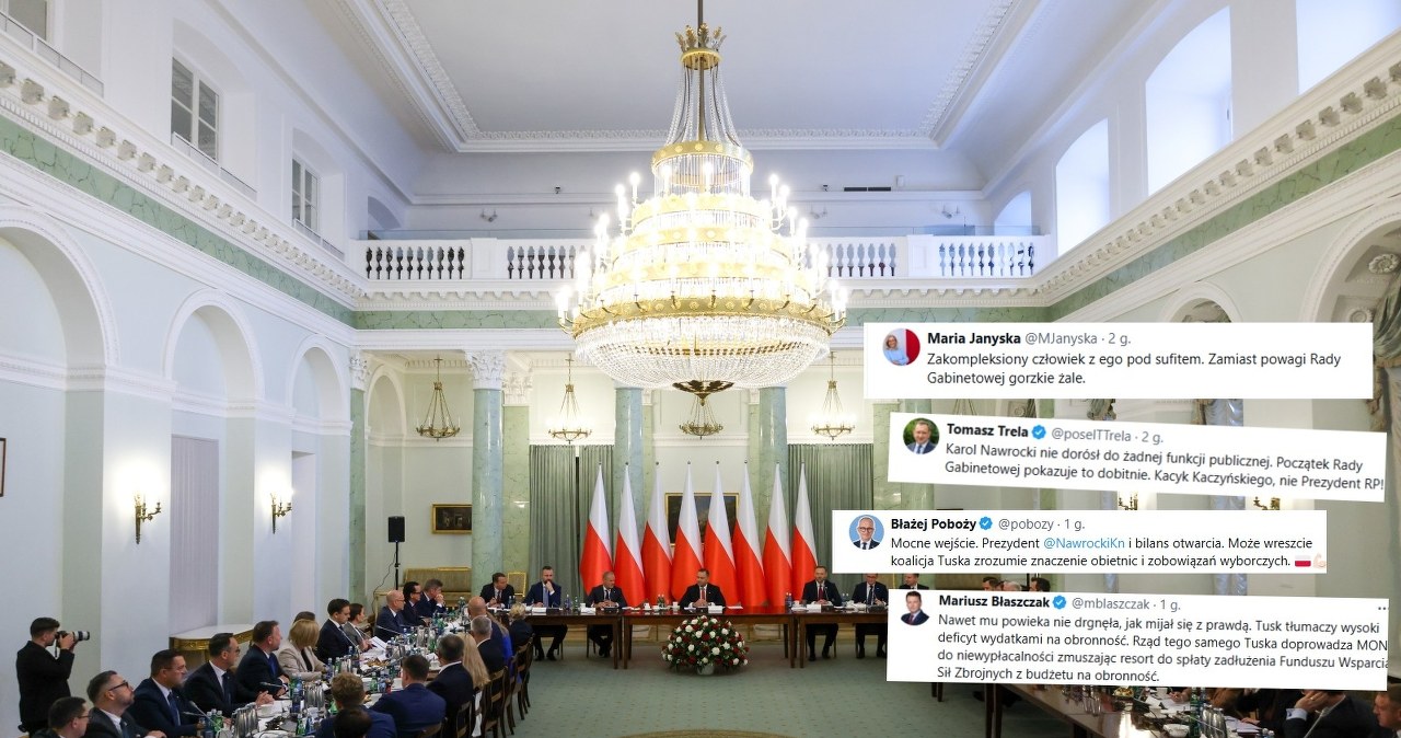 Rada Gabinetowa. Starcie Tuska z Nawrockim. Sieć zalały komentarze
