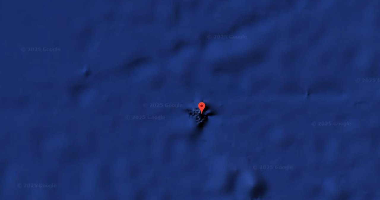 Współrzędne 0°N 0°E. Znajduje się tu wyspa, której... nie ma