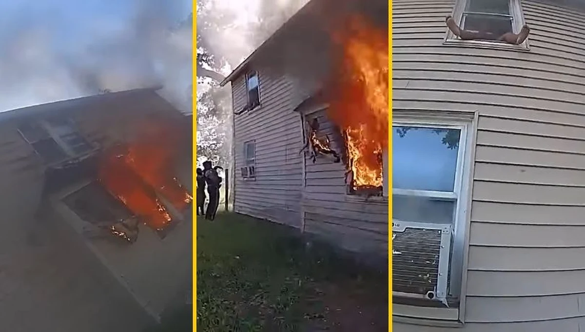 Policjanci z Asbury Park w stanie New Jersey w USA uratowali 8-letniego chłopca z płonącego domu. Dramatyczna akcja ratunkowa została uwieczniona przez kamerę nasobną jednego z funkcjonariuszy. Dziecko musiało przełamać swój strach i wyskoczyć z okna na pierwszym piętrze w ramiona mundurowego.