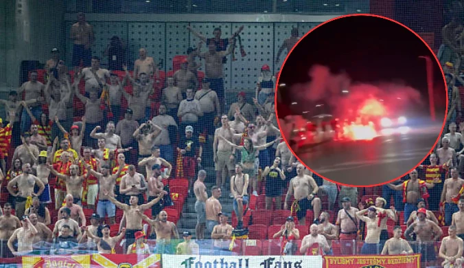 Skandal po meczu Jagiellonii. Kibole zaatakowali autokary polskiego klubu