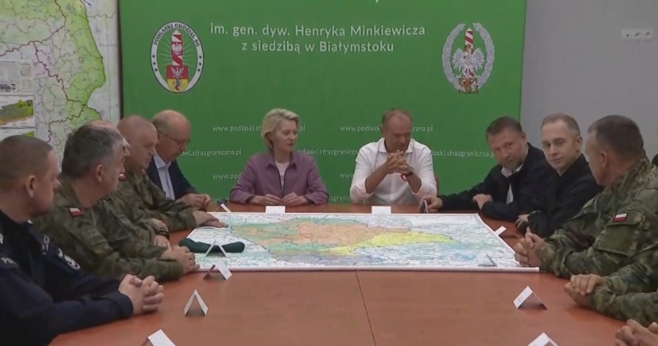 wiadomości,aktualności,Interia Spotkanie Tusk-von der Leyen. Nieprzypadkowe miejsce, pojechali na granicę z Białorusią