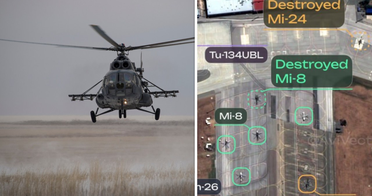 Rosyjskie śmigłowce poszły z dymem. Zdjęcia satelitarne potwierdzają