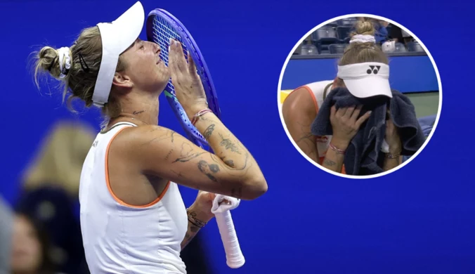 Wyeliminowała jedną z faworytek, ale co się stało potem. Sceny na US Open