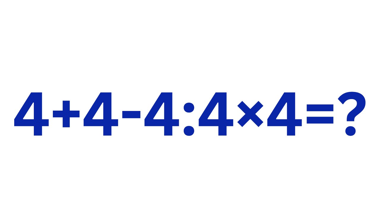 Zagadka matematyczna z czwórkami robi zamieszanie w sieci. Internauci kłócą się o wynik