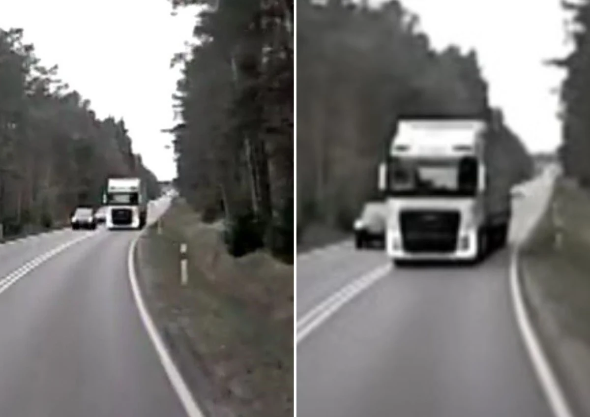 Do sądu trafił wniosek o ukaranie 39-letniego kierowcy ciężarówki, który w kwietniu na drodze krajowej nr 11 w Boruszowicach (woj. śląskie) wykonał skrajnie niebezpieczny manewr wyprzedzania. Mężczyzna, mieszkaniec województwa wielkopolskiego, zmusił kierowcę autobusu miejskiego do gwałtownego hamowania, by uniknąć czołowego zderzenia. Za rażące naruszenie przepisów grozi mu grzywna do 30 tys. zł oraz zakaz prowadzenia pojazdów nawet na trzy lata.