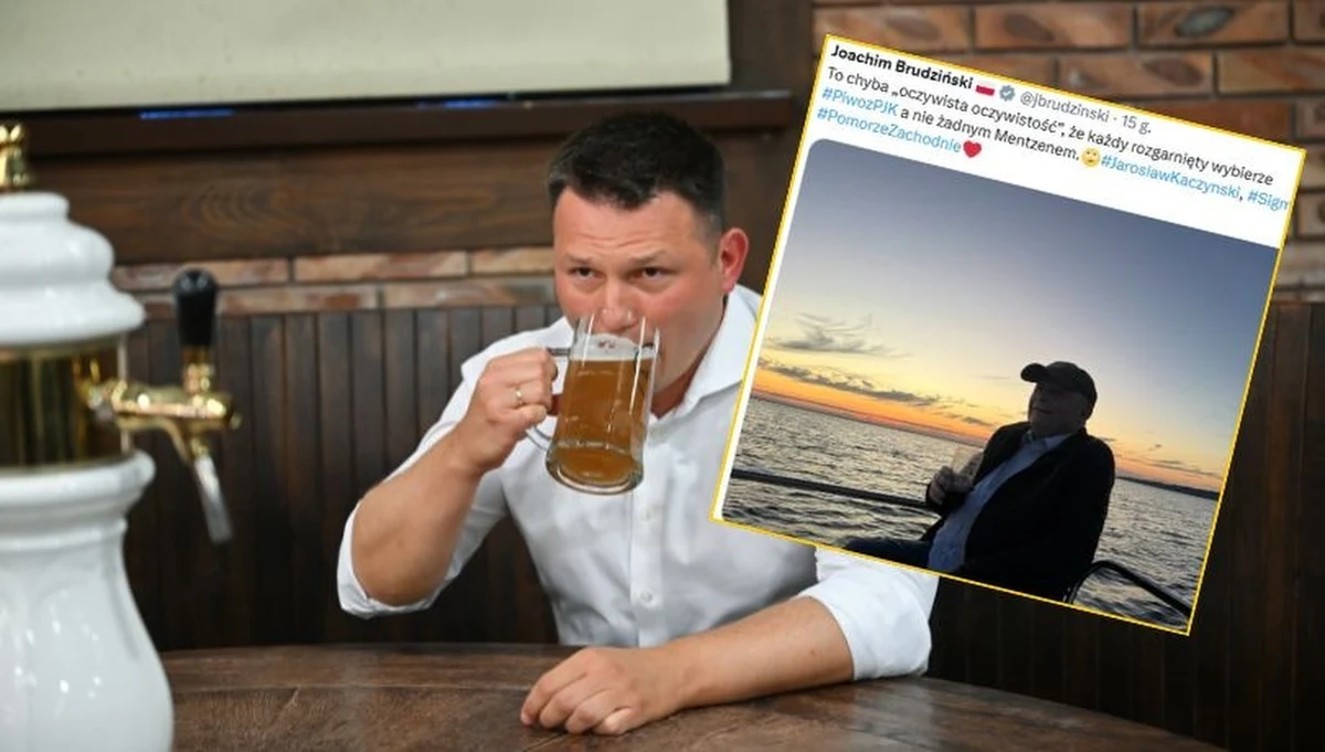 Wakacje się skończyły. Oficjalnie. Nie tylko dla uczniów, ale i dla polityków. Pora zatem wrócić "pełną parą" do politycznych rozgrywek. W tym licytacji, z kim lepiej udać się na piwo. W wakacje jeden z liderów Konfederacji Sławomir Mentzen zaprosił na spotkania przy tym trunku polityków. Teraz na platformie X wiceprezes PiS Jarosław Brudziński zamieścił swoisty komentarz - zdjęcie Jarosława Kaczyńskiego z kuflem w ręku. 
