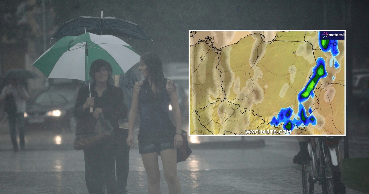 Pogoda podzieli Polskę na dwie strefy. W jednej trzeba uważać na burze