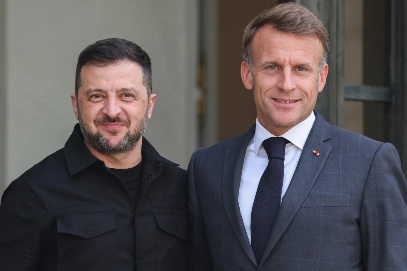 Macron rozmawiał z Zełenskim. Padła deklaracja w imieniu Europejczyków