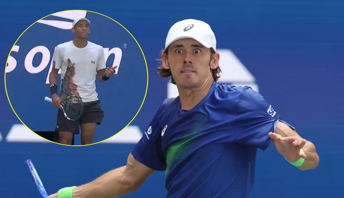 Akcja jedna na milion, rywal aż nie mógł uwierzyć. Unikalna scena na US Open