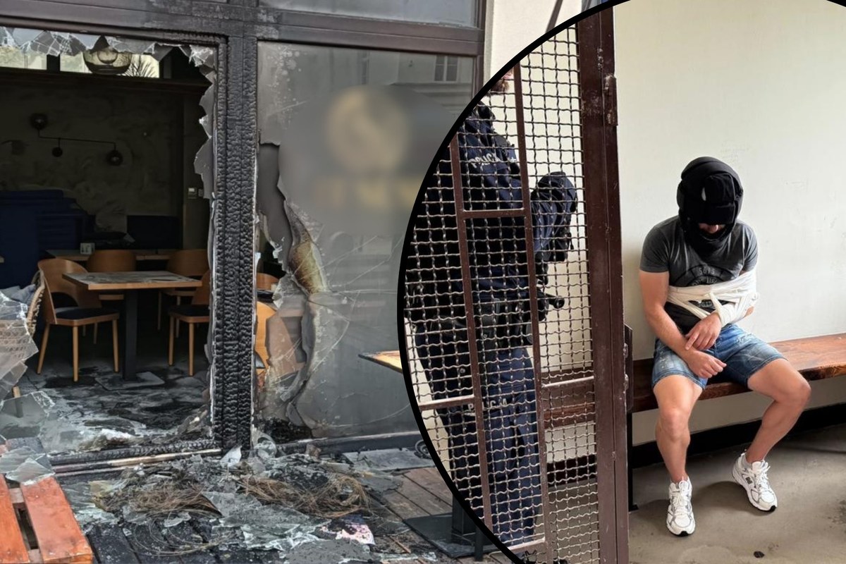 Nocne podpalenie restauracji. Policja publikuje nagranie