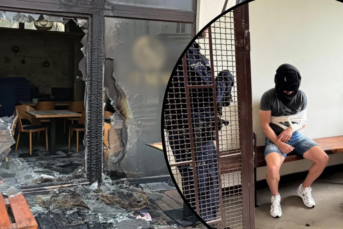 Nawet 10 lat więzienia grozi 46-latkowi zatrzymanemu za podpalenie restauracji w Warszawie. Sąd zdecydował o tymczasowym aresztowaniu mężczyzny na 3 miesiące. Komenda Stołeczna Policji opublikowała nagranie, na którym widać, jak mężczyzna podpala oponę przed drzwiami lokalu, a potem ucieka. 
