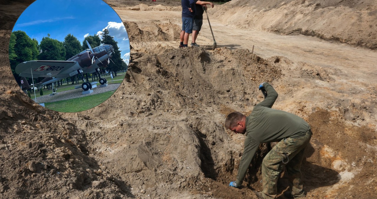 Polski bombowiec "Łoś" odnaleziony. Odkryli fragmenty w Walewicach