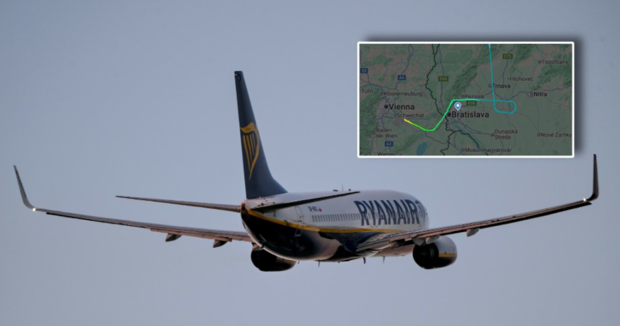 wiadomości,aktualności,Interia Problemy samolotu Ryanair z Gdańska. Trzeba było zmieniać trasę lotu