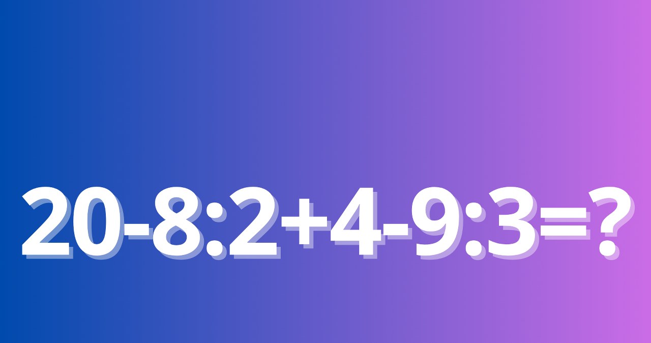 Zagadka matematyczna z podstawówki rozłoży cię na łopatki. Tylko bystrzaki podają dobry wynik