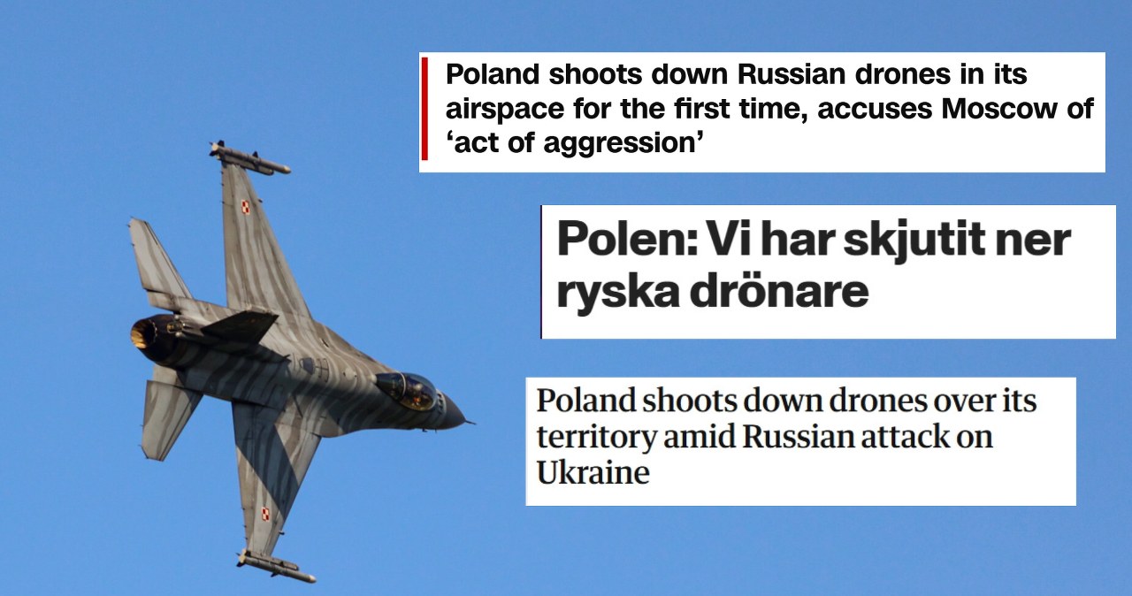 "To wygląda jak eskalacja". Światowe media o rosyjskich dronach w Polsce