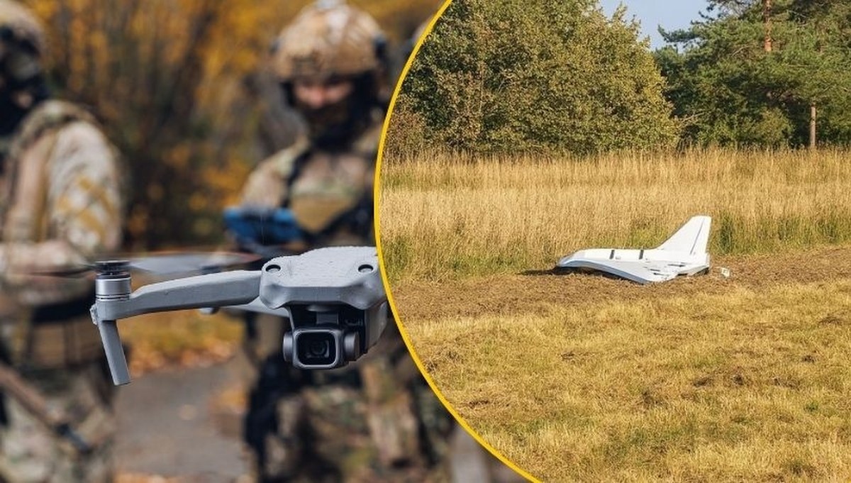 Dron znaleziony w Łódzkiem. To prawie 300 km od granicy